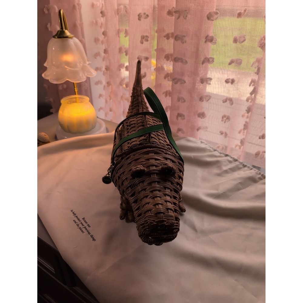 Kate Spade Wicker Alligator Crocodile Handbag Bag Top Handle Novelty Collectors